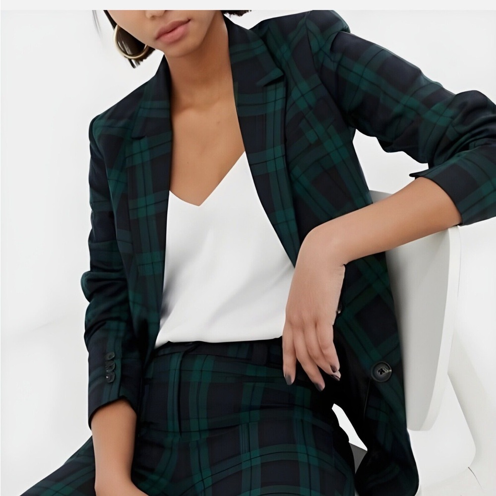 NWT Mango tartan blazer